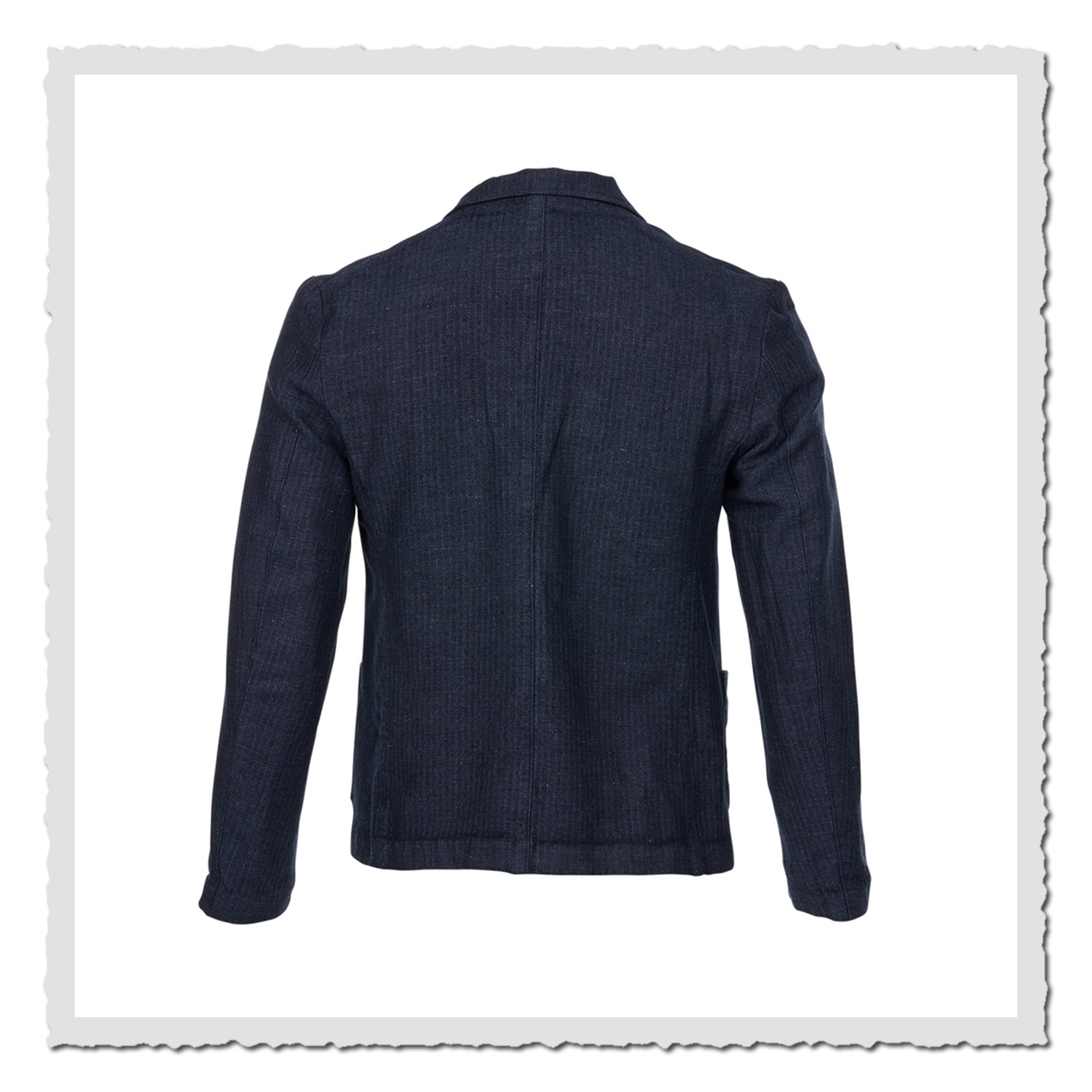 Rückansicht des Pike Brothers 1927 Harvester Jacket Owen Blue